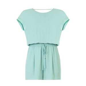 Beautiful teal BCBGMAXAZRIA romper